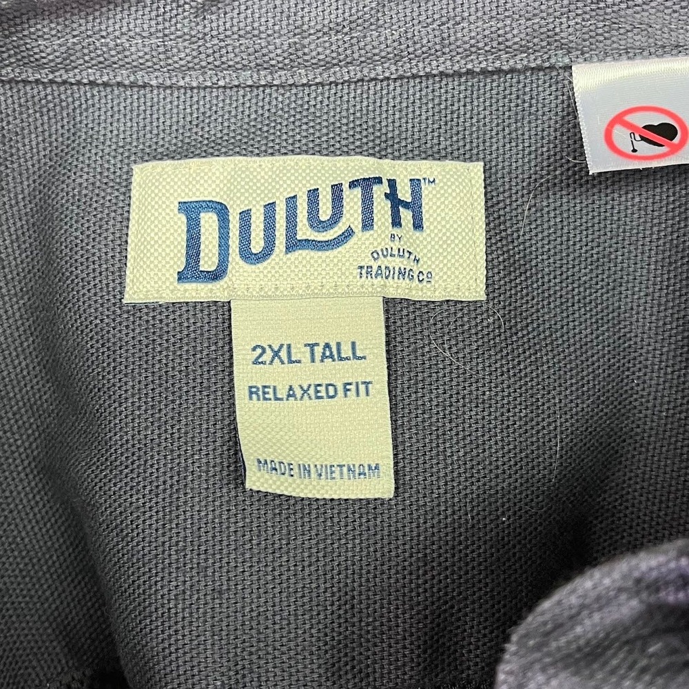 Duluth Trading Co Mens Swinging Fire Hose Button Cotton Short Sleeve Shirt 2XLT - Picture 8 of 13